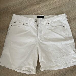 Banana Republic White Jean Shorts